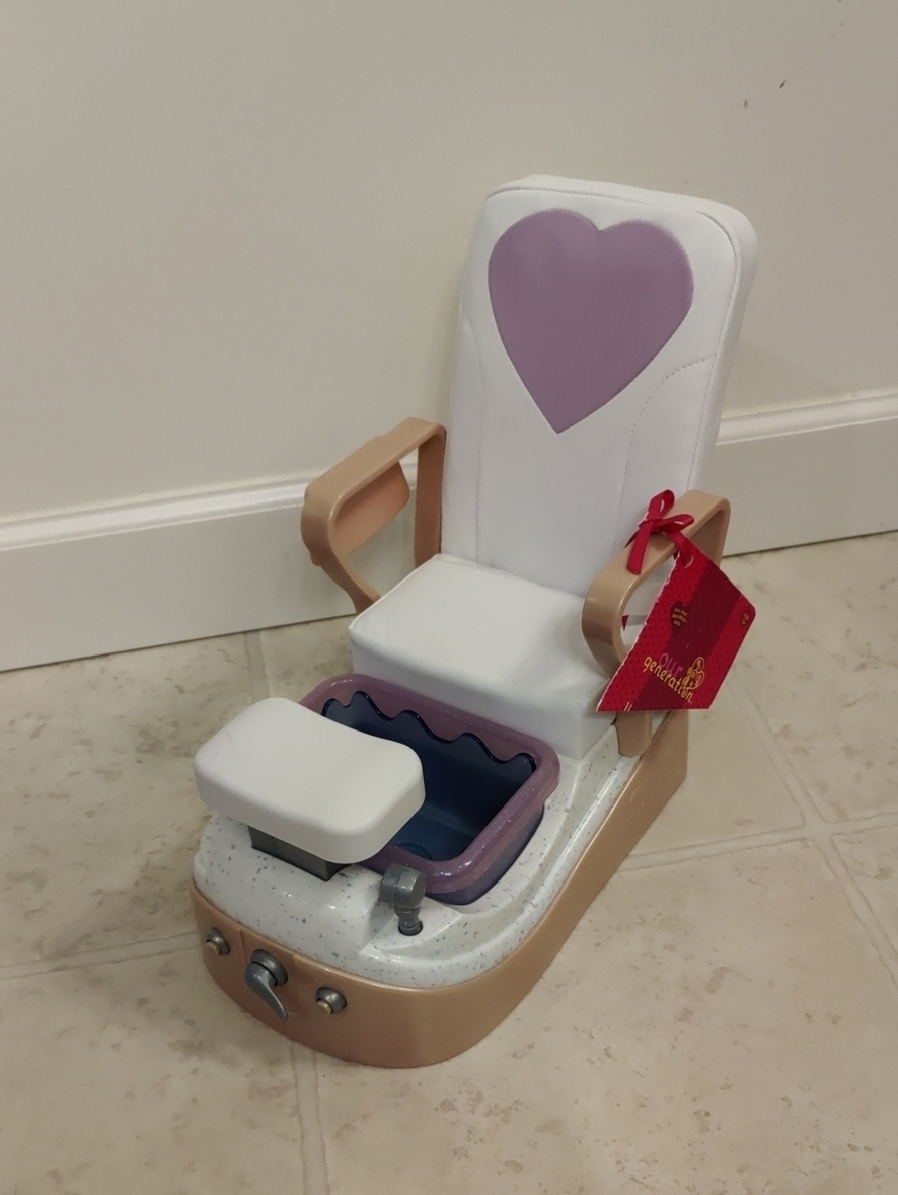 New!Our Generation Yay, Spa Day Pedicure Spa Chair For 18" Doll Y2K Cottagecore